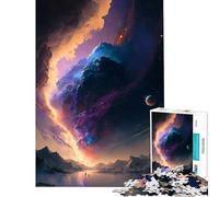 Adults 1000 Piece Jigsaw Puzzle Cosmos Above The Land Toy Intellectual Game Impossible Game Learning Educational Secret Santa Gifts (Size 50x75cm)
