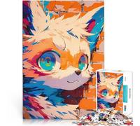Adults 1000 Piece Jigsaw Puzzle Cute Furry with Big Eyes pädagogische Herausforderung für Heimdekoration38x26cm