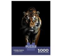 Adults 1000 Piece Jigsaw Puzzle Dark Gold Tiger Animal Jigsaws for Adults Brain Teaser Game But Fun And Humorous Difficult And Challenge 70x50cm/1000pcs