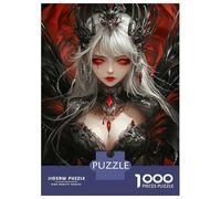 Adults 1000 Piece Jigsaw Puzzle Dark Majesty Crimson Eyes Jigsaws for Adults Relaxing Games Stress Reliever Parent-child Interaction 70x50cm/1000pcs