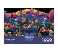 Adults 1000 Piece Jigsaw Puzzle Day of The Dead Altar Puzzles for Adults Brain Teaser Game Perfect Decoration Birthday And Unique Gifts 70x50cm/1000pcs
