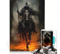 Adults 1000 Piece Jigsaw Puzzle Death Is Coming, DIY Toys, Hand Speed Race, with Fully Interlocking Randomly Shaped Pieces 50x75cm