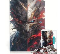 Adults 1000 Piece Jigsaw Puzzle Death Vs Life Anime, DIY Toys, Hand Speed Race, with Fully Interlocking Randomly Shaped Pieces 38x52cm