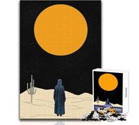 Adults 1000 Piece Jigsaw Puzzle Desert Under The Burning Sun Unique Challenge Game Hand Speed Race Educational Toy Size 38x52cm