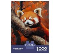 Adults 1000 Piece Jigsaw Puzzle Dreaming Red Panda Jigsaws for Adults Brain Teaser Game But Fun And Humorous Difficult And Challenge 70x50cm/1000pcs