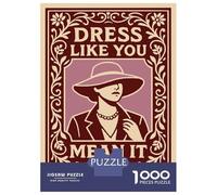 Adults 1000 Piece Jigsaw Puzzle Dress Like You Mean It Jigsaws for Adults Brain Teaser Game But Fun And Humorous Difficult And Challenge 70x50cm/1000pcs