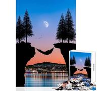 Adults 1000 Piece Jigsaw Puzzle Dundee Hammock View Jigsaw Puzzles for Adults Birthday Present Educational Challenge Family Fun & Game Night (38x52cm)