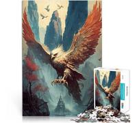 Adults 1000 Piece Jigsaw Puzzle Eagle Mythical realm Lernspiele DIY Spielzeug Tolles Geschenk für Spiele52x38cm
