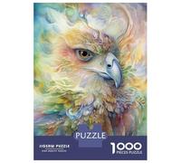 Adults 1000 Piece Jigsaw Puzzle Eagle Spirit Animal Jigsaw Puzzle Brain Teaser Game Presents for Women Difficult And Challenge 52x38cm/1000pcs