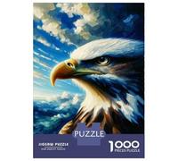 Adults 1000 Piece Jigsaw Puzzle Eagle Wall Art Print-8 Puzzle for Adults Relax Games But Fun And Humorous Difficult And Challenge 38x26cm/1000pcs