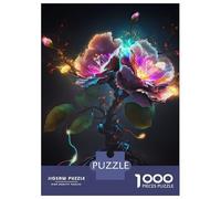 Adults 1000 Piece Jigsaw Puzzle Electric Bloom Jigsaws for Adults Brain Teaser Game Difficult Hard Unique Gifts for Birthday And Christmas 70x50cm/1000pcs