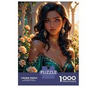 Adults 1000 Piece Jigsaw Puzzle Emerald Beauty Enchanted Jewel of The Garden Adult Jigsaw Puzzle Anti-Stress Toys Birthday Present Parent-child Interaction 52x38cm/1000pcs