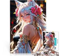 Adults 1000 Piece Jigsaw Puzzle Enchanted Fox Maiden Lernspiele DIY Spielzeug Tolles Geschenk für Spiele75x50cm