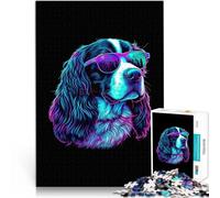 Adults 1000 Piece Jigsaw Puzzle English Springer Spaniel Intellektuelles Spiel Einzigartige Wohndekoration und Geschenke52x38cm