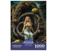 Adults 1000 Piece Jigsaw Puzzle Eve in Eden Garden Fantasy Jigsaws for Adults Brain Teaser Game Difficult Hard Unique Gifts for Birthday And Christmas 70x50cm/1000pcs