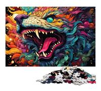 Adults 1000 Piece Jigsaw Puzzle Evil Animals from Hell Jigsaw Family Fun Puzzle Fun at Home Activities Birthday PresentTravel Gifts 1000 PCS(75x50cm)
