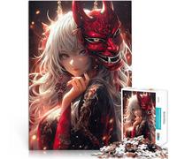 Adults 1000 Piece Jigsaw Puzzle Evil Ninja Girl Help the brain exercise addictive toys to cultivate patience for Home Decoration 26x38cm