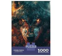 Adults 1000 Piece Jigsaw Puzzle Evil Werewolf Jigsaws for Adults Anti-Stress Toys Pattern Assembly for Is Ideal As A Gift 38x26cm/1000pcs