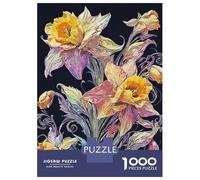 Adults 1000 Piece Jigsaw Puzzle Exotic Daffodils Jigsaws for Adults Brain Teaser Game Difficult Hard Unique Gifts for Birthday And Christmas 38x26cm/1000pcs