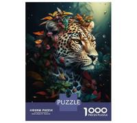 Adults 1000 Piece Jigsaw Puzzle Fantasy Magic Leopard Jigsaws for Adults Brain Teaser Game Difficult Hard Unique Gifts for Birthday And Christmas 70x50cm/1000pcs