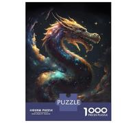 Adults 1000 Piece Jigsaw Puzzle Fantasy Space Dragon Jigsaws for Adults Brain Teaser Game Difficult Hard Unique Gifts for Birthday And Christmas 38x26cm/1000pcs