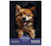 Adults 1000 Piece Jigsaw Puzzle Finnish Spitz Jigsaws for Adults Brain Teaser Game Difficult Hard Unique Gifts for Birthday And Christmas 38x26cm/1000pcs