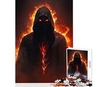 Adults 1000 Piece Jigsaw Puzzle Fire Assassin Toy Wall Decor Secret Santa Gifts Relaxing Games with Fully Interlocking Randomly Shaped Pieces Size 38x52cm