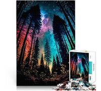 Adults 1000 Piece Jigsaw Puzzle Forest of a thousand color Spiele Spielzeug Geschenk mit passendem Poster und Quizblatt52x38cm