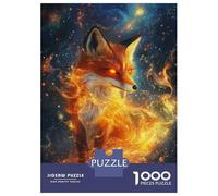 Adults 1000 Piece Jigsaw Puzzle Fox of The Cosmos -1 Jigsaws for Adults Relaxing Games Stress Reliever Parent-child Interaction 38x26cm/1000pcs