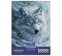 Adults 1000 Piece Jigsaw Puzzle Frozen Wolf's Gaze Puzzles for Adults Fun Games Perfect Decoration Parent-child Interaction 38x26cm/1000pcs