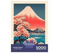 Adults 1000 Piece Jigsaw Puzzle Fuji Mountain 2 Puzzles for Adults Fun Games Perfect Decoration Parent-child Interaction 52x38cm/1000pcs