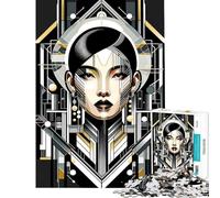 Adults 1000 Piece Jigsaw Puzzle Futuristic Cyborg Elegance Difficult And Challenge Family Activities Practical Game for Age 14+ Game (50x75cm)