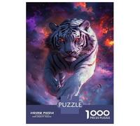 Adults 1000 Piece Jigsaw Puzzle Galactic Tiger's Fury Jigsaws for Adults Relaxing Games Stress Reliever Parent-child Interaction 52x38cm/1000pcs
