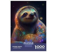 Adults 1000 Piece Jigsaw Puzzle Galaxy Baby Sloth Animal Puzzles for Adults Brain Teaser Game Perfect Decoration Birthday And Unique Gifts 52x38cm/1000pcs