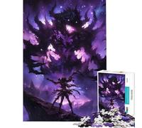 Adults 1000 Piece Jigsaw Puzzle Galaxy Demon Fight Help The Brain Exercise Stress Reliever Educational Game for 14+ Puzzle Game Offered (38x26cm)