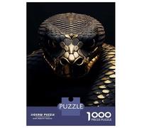 Adults 1000 Piece Jigsaw Puzzle Gold Snake Animal Jigsaws for Adults Brain Teaser Game But Fun And Humorous Difficult And Challenge 70x50cm/1000pcs