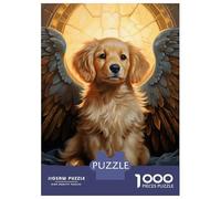 Adults 1000 Piece Jigsaw Puzzle Golden Angel Jigsaws for Adults Brain Teaser Game Difficult Hard Unique Gifts for Birthday And Christmas 38x26cm/1000pcs