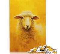 Adults 1000 Piece Jigsaw Puzzle Golden Fleece Sheep Puzzles for Adults & Teenager Brain Teaser Puzzle 300pcs (40x28cm)