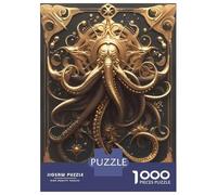 Adults 1000 Piece Jigsaw Puzzle Golden Mystery Kraken Jigsaw Puzzle Brain Teaser Game Presents for Women Difficult And Challenge 70x50cm/1000pcs