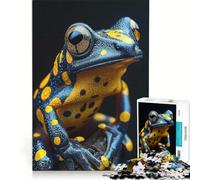 Adults 1000 Piece Jigsaw Puzzle Golden Poison Dart Frog, Educational Game, Improve Memory, Unique Gifts for Birthday And Christmas (38x52cm)