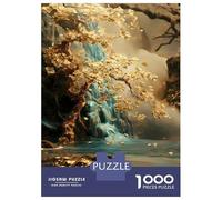 Adults 1000 Piece Jigsaw Puzzle Golden Tree of Harmony Cherry Blossom Jigsaws for Adults Fun Games Wall Decoration Unique Gifts for Birthday And Christmas 70x50cm/1000pcs