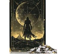 Adults 1000 Piece Jigsaw Puzzle Golden Warrior Puzzle Jigsaws for Adults Teenagers Teenager Man Woman Gift 38x26cm/1000pcs