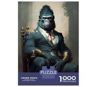 Adults 1000 Piece Jigsaw Puzzle Gorilla Enchantment Puzzles for Adults Fun Games Perfect Decoration Parent-child Interaction 52x38cm/1000pcs