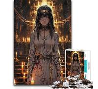 Adults 1000 Piece Jigsaw Puzzle Gothic Priestess Ritual Improve Memory Practical Game for And from 14 Years And over 38x52cm