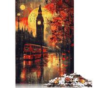 Adults 1000 Piece Jigsaw Puzzle Gothic Twilight London´s Dusk Puzzle Jigsaws for Adults Teenagers Teenager Man Woman Gift 1000pcs (75x50cm)
