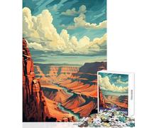 Adults 1000 Piece Jigsaw Puzzle Grand Canyon Sunset Jigsaws for Adults Puzzle Difficult Hard Wishlist with Santa Claus Birthday Present,Travel Gifts, (38x52cm)