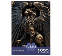 Adults 1000 Piece Jigsaw Puzzle Griffin Gold Relief Deco Jigsaw Puzzle Brain Teaser Game Presents for Women Difficult And Challenge 70x50cm/1000pcs
