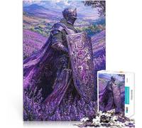 Adults 1000 Piece Jigsaw Puzzle Guardian on the lavender field Analyse und Logik Geburtstagsgeschenk, Geschenke, Wandkunst52x38cm