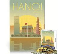 Adults 1000 Piece Jigsaw Puzzle Hanoi Premium Cut Fun Problem Solve Fun Chill Game Play Birthday Game Gift (38x26cm)