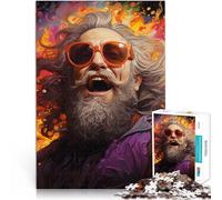 Adults 1000 Piece Jigsaw Puzzle happy old man Stressabbau Staycation Zeit totschlagen tolles Geschenk38x26cm
